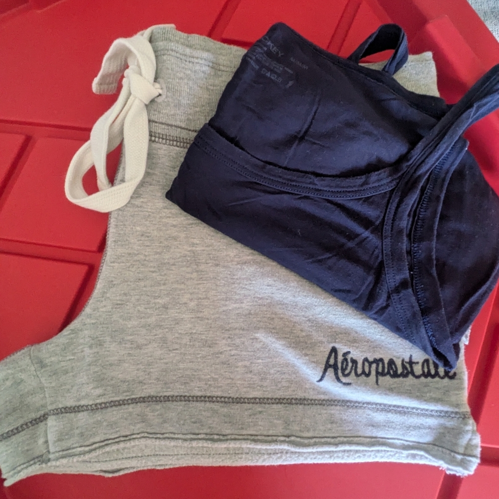 Women's Aeropostale Shorts With A Jockey Tank Top.